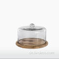 Runde Glaskuchenkuppel Deckung und Glasständer